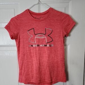 Under Armour Heathered Pink Tee